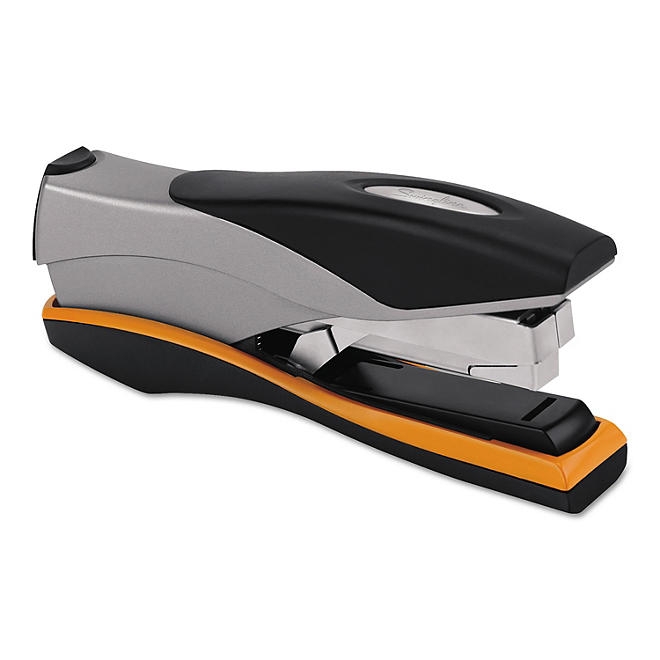 Swingline Optima 40 Desktop Stapler, 40-Sheet Capacity - Silver/Black/Orange - Image 4