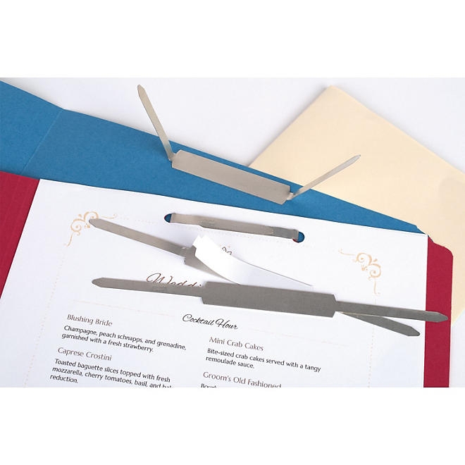 ACCO - Self-Adhesive Paper File Fasteners, 2" - 100 Count - Image 6