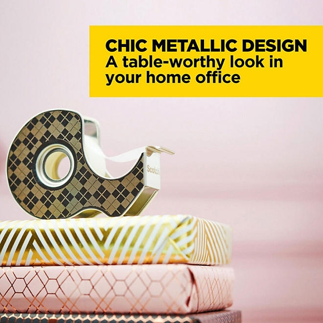 Scotch Stainless Steel Refillable Dispenser and Scotch Magic Tape with 66% Plant Based Adhesive, 0.75" x 550" - Image 6