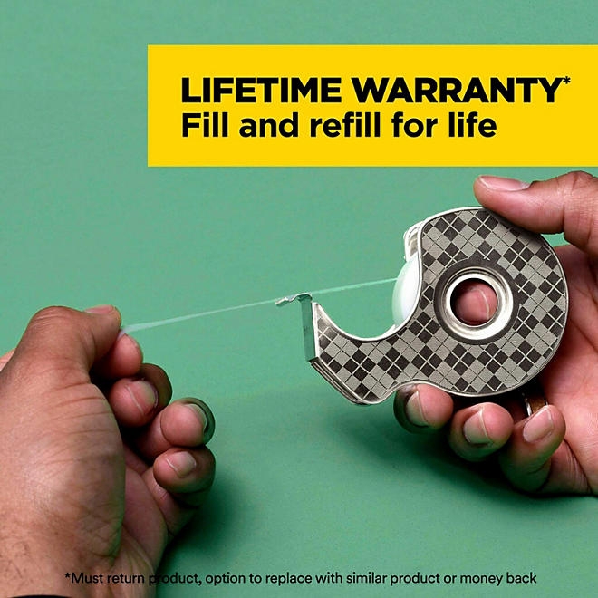 Scotch Stainless Steel Refillable Dispenser and Scotch Magic Tape with 66% Plant Based Adhesive, 0.75" x 550" - Image 10