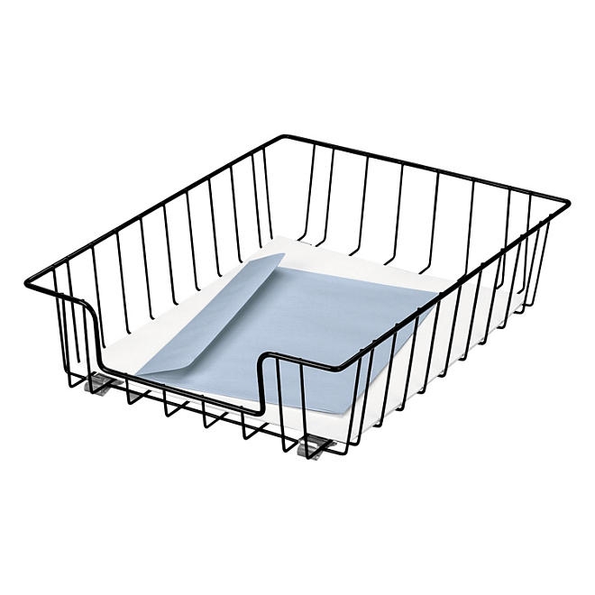 Fellowes - Wire Desk Tray Organizer, Wire - Black - Image 2