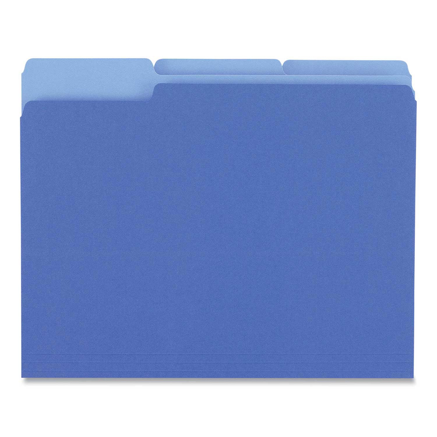 Universal File Folders, 1/3 Cut One-Ply Top Tab, Letter, 100/Box, Various Colors - Image 4