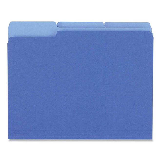 Universal File Folders, 1/3 Cut One-Ply Top Tab, Letter, 100/Box, Various Colors - Image 9