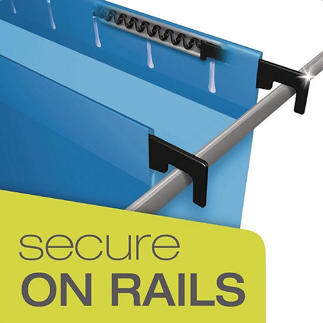 Pendaflex 1/5 Tab SureHook Hanging File Folders, Assorted Colors (Letter, 20 ct.) - Image 3