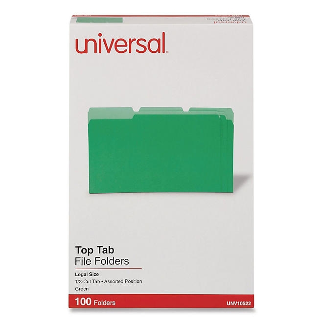 Universal® Deluxe Colored Top Tab File Folders - Image 6