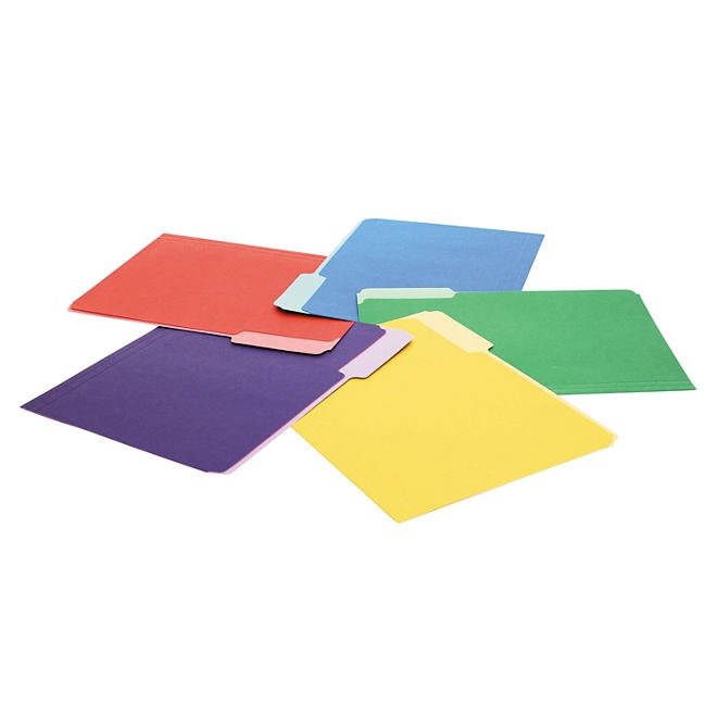 Universal® Deluxe Colored Top Tab File Folders - Image 10