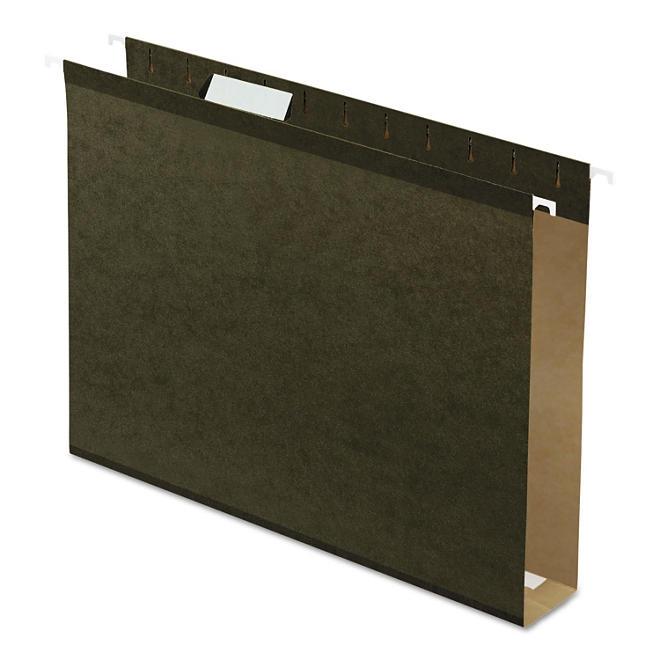 Pendaflex 2&rdquo Reinforced Extra Capacity Hanging Folders, Standard Green Letter, 25 ct. - Image 2