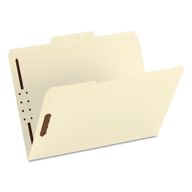 Smead 1/3 Cut Assorted Position Tabs Two Fastener File Folder, Manila Letter, 50ct. - Image 5