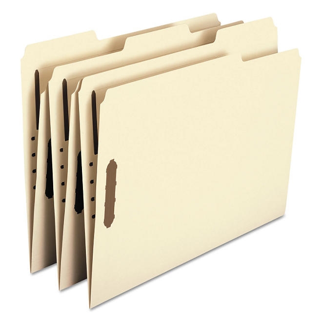 Smead 1/3 Cut Assorted Position Tabs Two Fastener File Folder, Manila Letter, 50ct. - Image 6