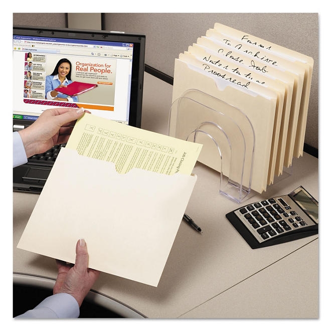 Smead Double-Ply File Jackets, Manila Letter, 100ct. - Image 6