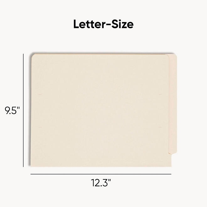 Smead Two-Ply End Tab Shelf Folders, Manila (Letter, 100ct.) - Image 3