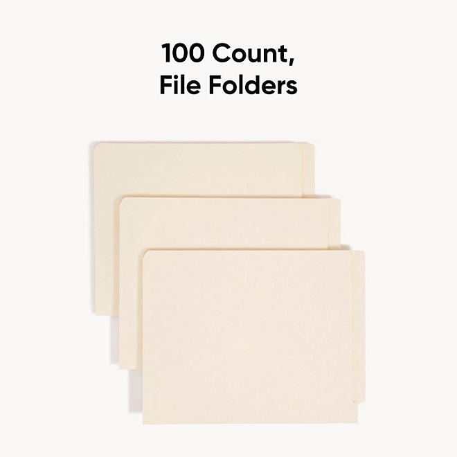 Smead Two-Ply End Tab Shelf Folders, Manila (Letter, 100ct.) - Image 4