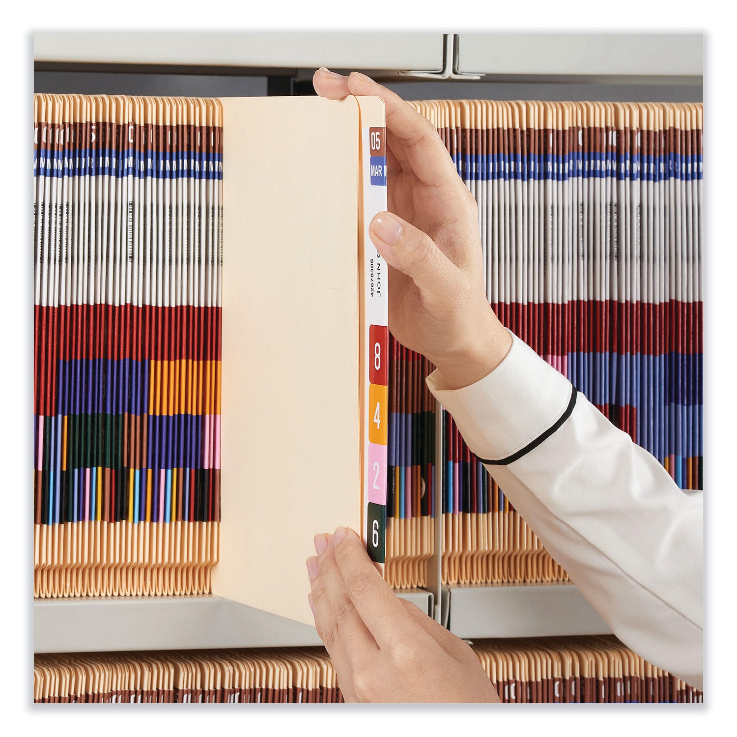 Universal End Tab Folders, Two Fasteners, Manila, 50/Box, Various Types - Image 3