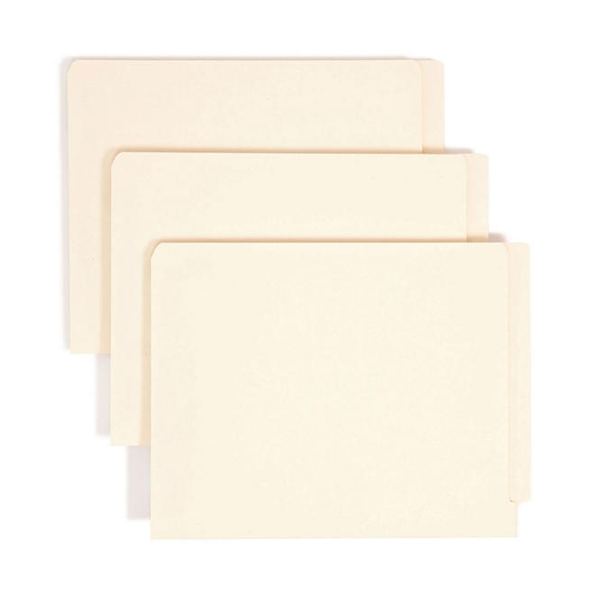 Smead Reinforced Straight End Tab Two Fastener Heavyweight File Folder, Manila Letter, 50ct. - Image 2