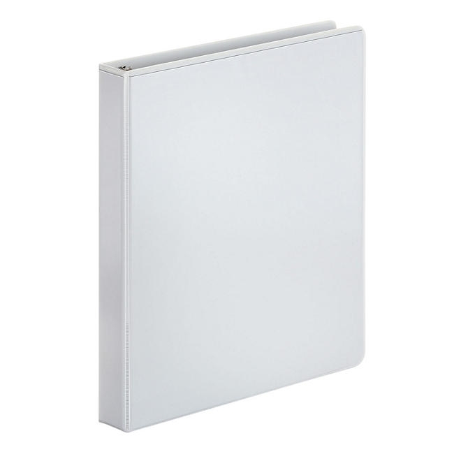 Member's Mark 1" Round-Ring View Binder, White, 8 pk. - Image 3