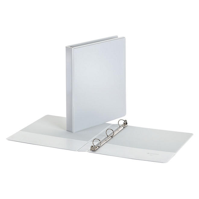 Member's Mark 1" Round-Ring View Binder, White, 8 pk. - Image 5