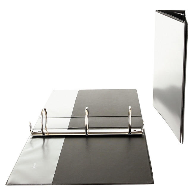 Universal Economy Round Ring View Binder, Black, Various Sizes - Image 9