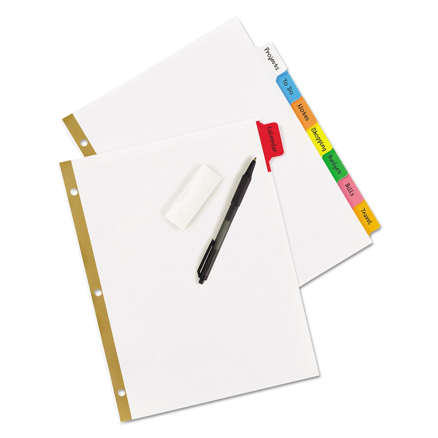 Avery Write & Erase Big Tab Paper Dividers, 8-Tab, Letter, Select Color - Image 4