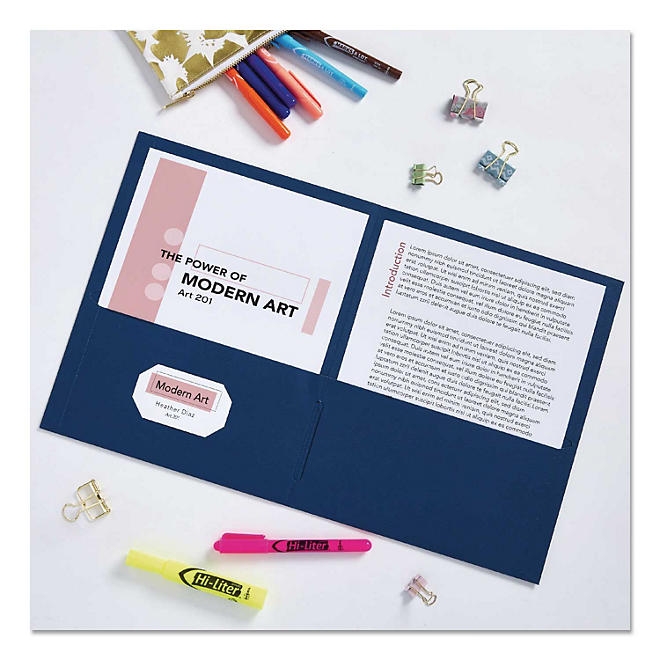 Avery Two-Pocket Folder, 40-Sheet Capacity, Assorted Colors, 25/Box - Image 5