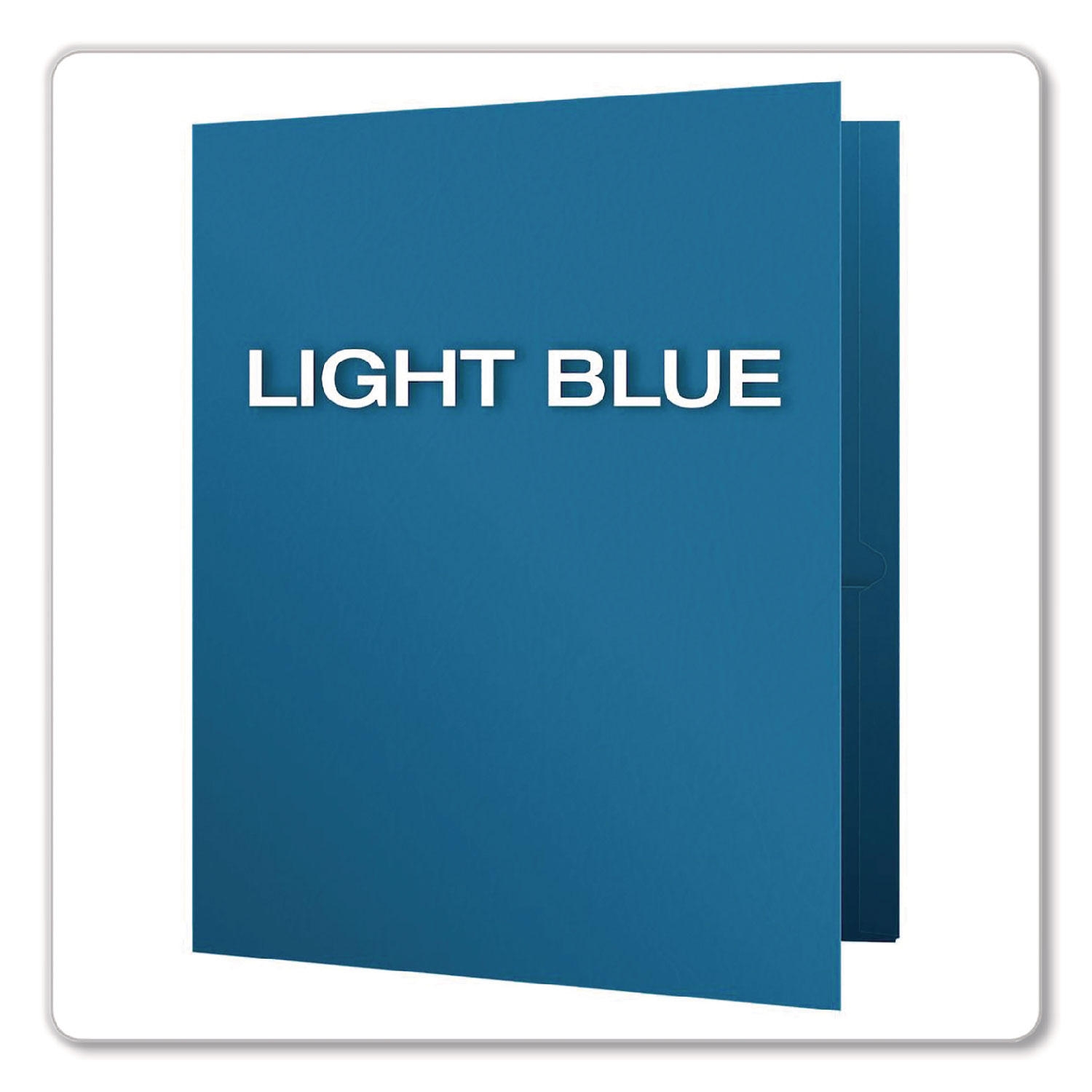 Oxford Twin Pocket Portfolios with Leatherette Grain, 25ct., Select Color - Image 3