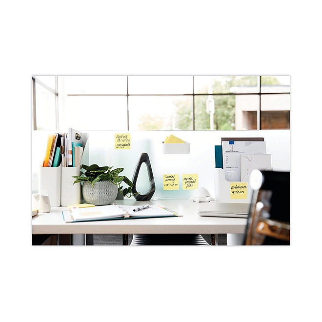 Post-it Notes Super Sticky Pads, 3" x 3", Canary Yellow, 24 Pads, 2,160 Total Sheets - Image 11