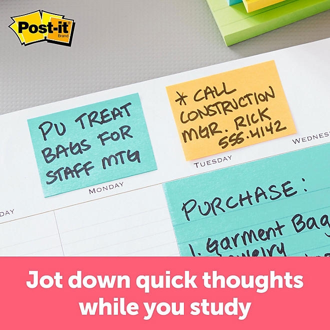 Post-it Notes, 1 3/8" x 1 7/8", Cape Town Collection, 18 Pads, 1,800 Total Sheets - Image 5