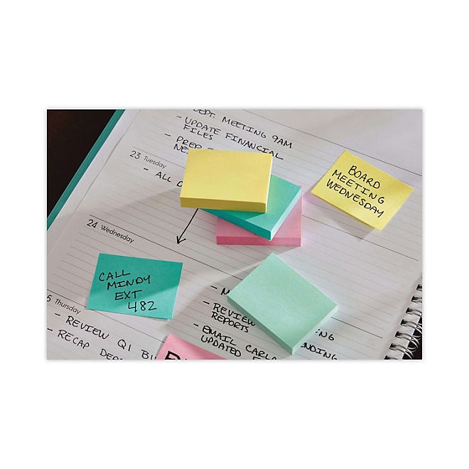 Post-it Notes in Marseille Colors, Value Pack, 1.5"x2" - 24/Pack - Image 5