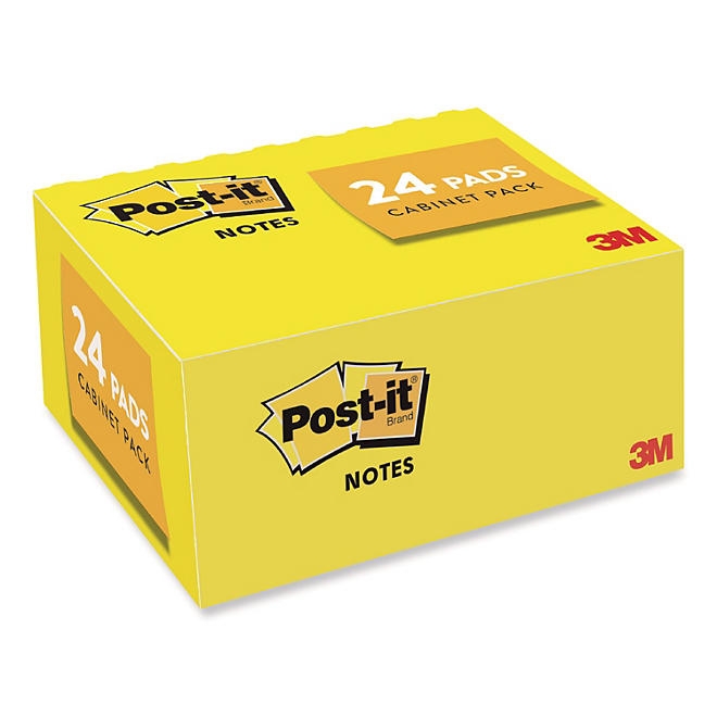 Post-it Notes - Original Pads in Canary Yellow, 1-1/2 x 2, 90/Pad - 24 Pads/Pack - Image 3