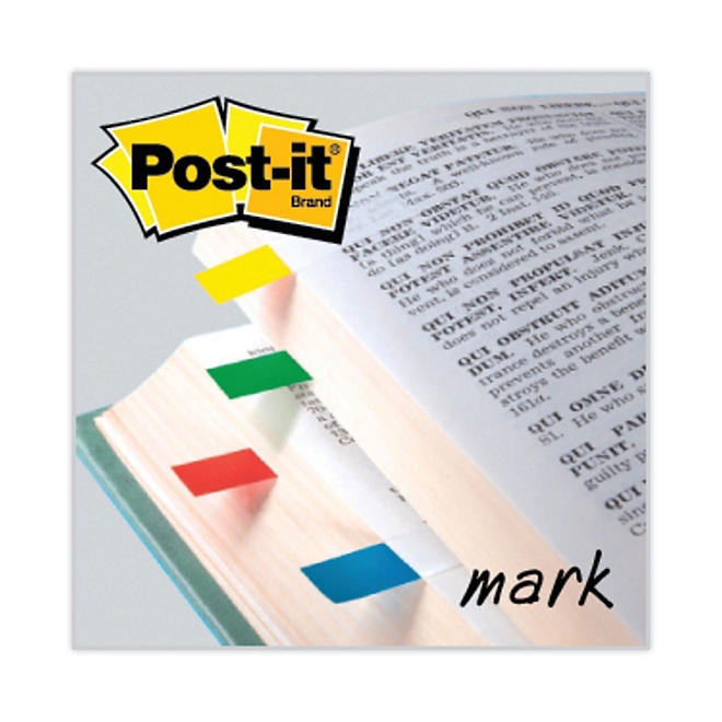 Post-it Flags - Small Page Flags in Dispensers, Four Colors, 35/Color - 4 Dispensers/Pack - Image 3
