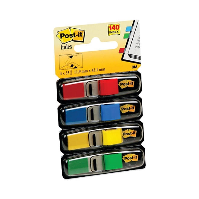 Post-it Flags - Small Page Flags in Dispensers, Four Colors, 35/Color - 4 Dispensers/Pack - Image 6