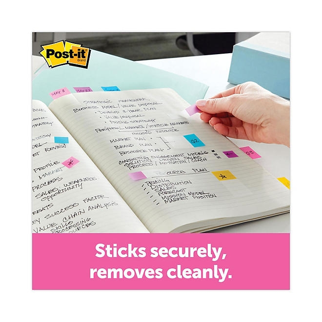 Post-it Flags - Arrow Message 1/2" Flags - "Sign Here" - 4 Colors w/Dispensers - 120/Pack - Image 6