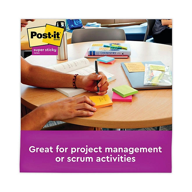 Post-it Notes Super Sticky Pads in Rio de Janeiro Colors, 3 x 3, 70-Sheet Pads, 24/Pack - Image 5