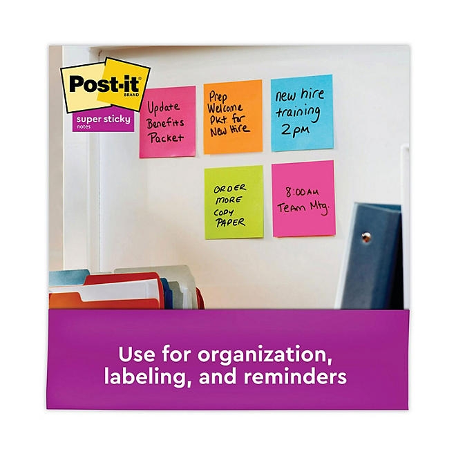 Post-it Notes Super Sticky Pads in Rio de Janeiro Colors, 3 x 3, 70-Sheet Pads, 24/Pack - Image 6