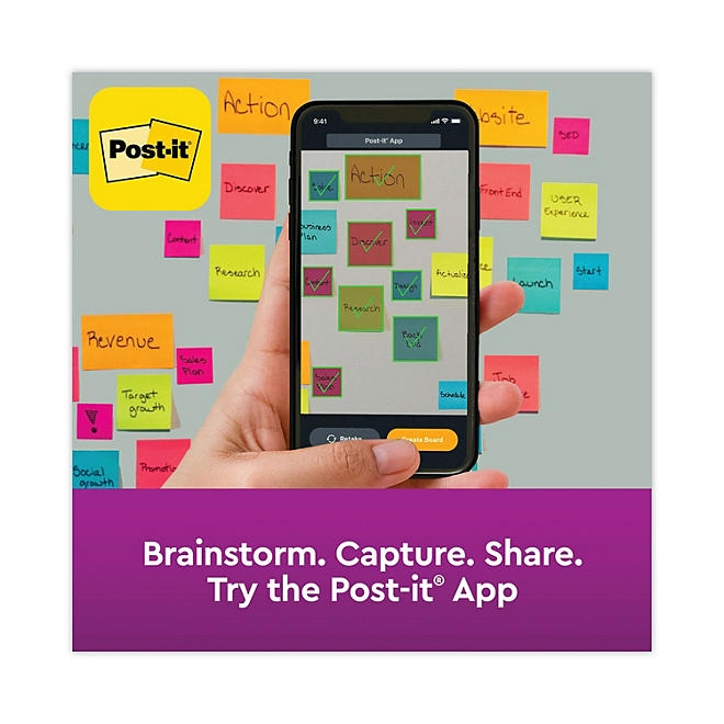 Post-it Notes Super Sticky Pads in Rio de Janeiro Colors, 3 x 3, 70-Sheet Pads, 24/Pack - Image 7