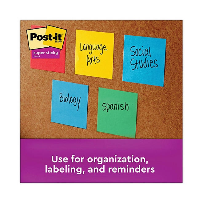Post-it Notes Super Sticky Pads in Marrakesh Colors, 3 x 3, 70-Sheet, 24/Pack - Image 5