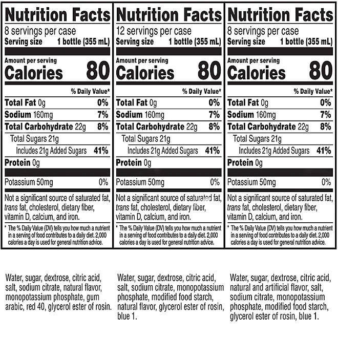 Gatorade Thirst Quencher Sports Drinks Turf Variety Pack, 12 fl. oz., 28 pk. - Image 3