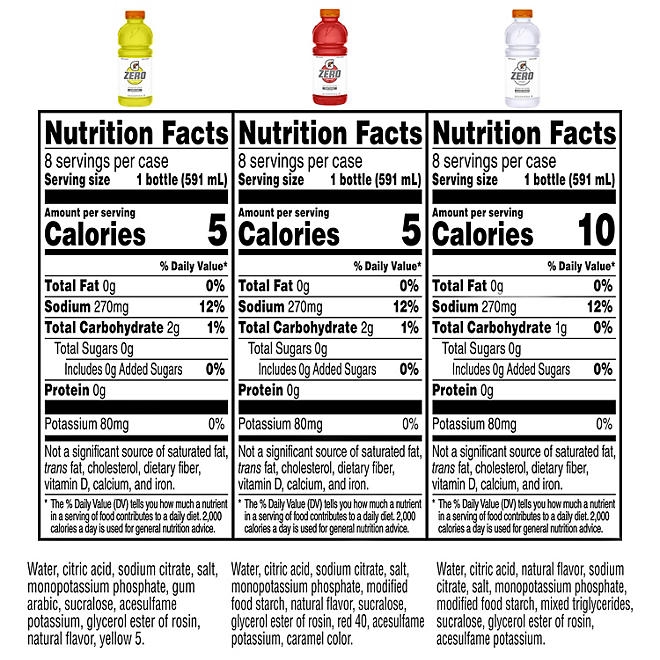 Gatorade Zero Thirst Quencher Variety Pack 20 fl. oz., 24 pk. - Image 3