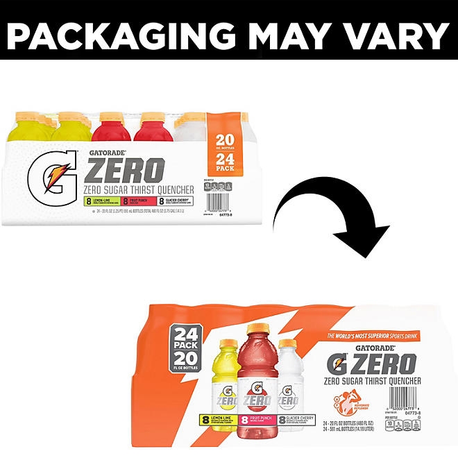 Gatorade Zero Thirst Quencher Variety Pack 20 fl. oz., 24 pk. - Image 8