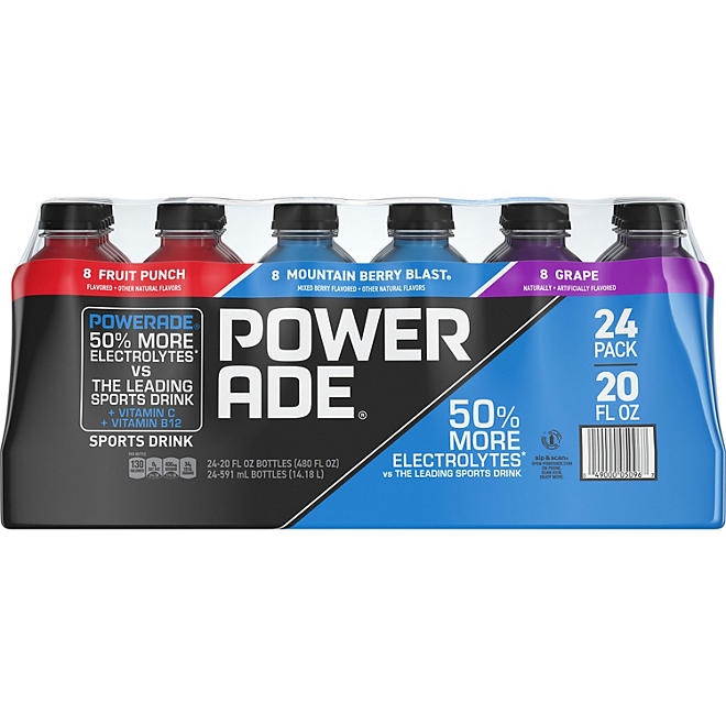 POWERADE Variety Pack Sports Drink, 20 fl. oz., 24 pk. - Image 2