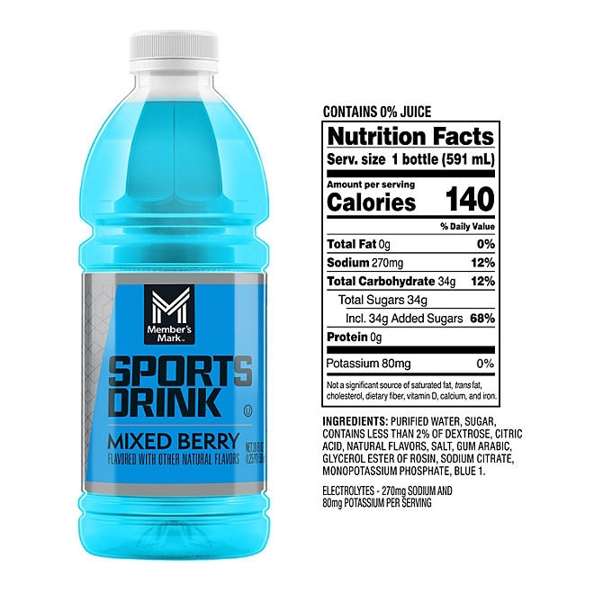 Member's Mark Sports Drink Variety Pack 20 fl. oz., 24 pk. - Image 4