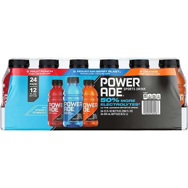 POWERADE Variety Pack Sports Drink, 12 fl. oz., 24 pk. - Image 2