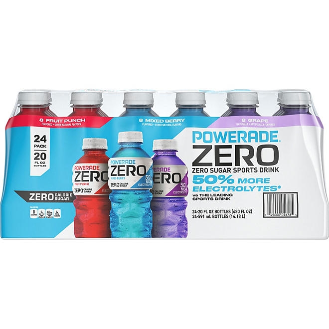 POWERADE ZERO Variety Pack Sports Drink, 20 fl. oz., 24 pk. - Image 2