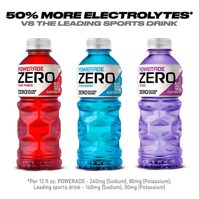POWERADE ZERO Variety Pack Sports Drink, 20 fl. oz., 24 pk. - Image 8