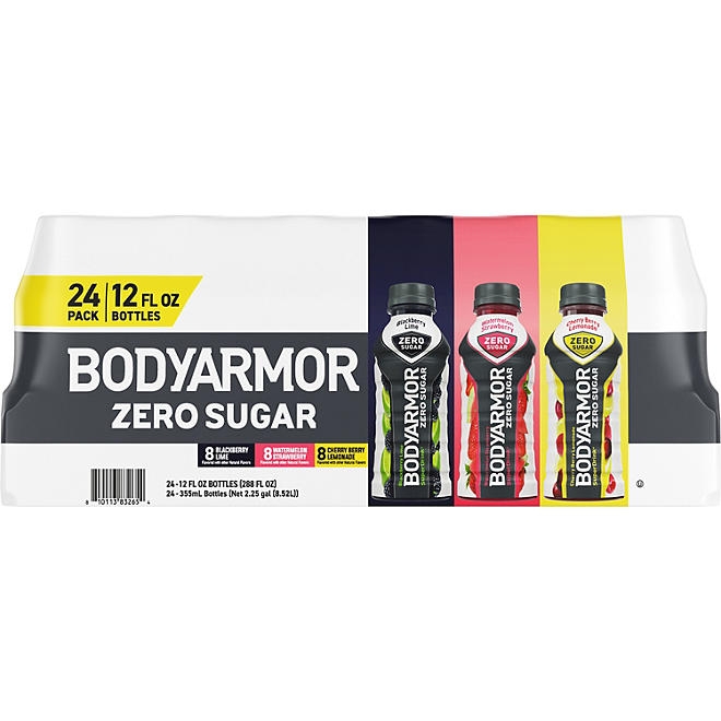 BODYARMOR Zero Sugar Variety Pack, 12 fl. oz. 24 pk. - Image 2