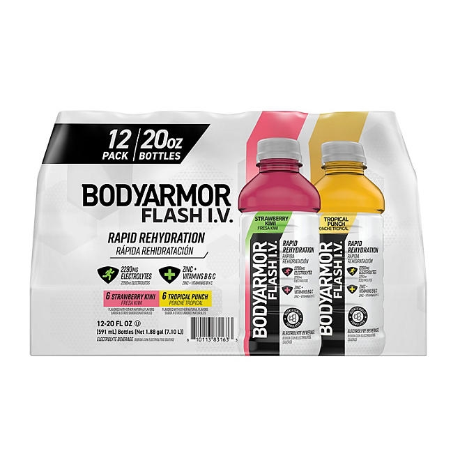 BODYARMOR Flash IV Sports Drink Variety Pack 20 fl. oz., 12 pk. - Image 2