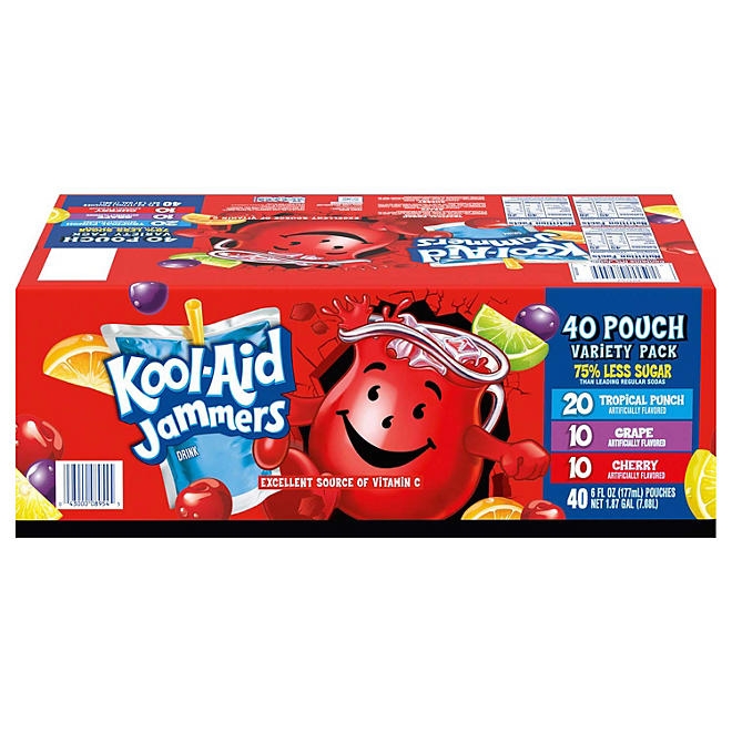 Kool-Aid Jammers Juice Pouches Variety Pack 6 fl. oz., 40 pk. - Image 11