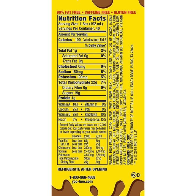 Yoo-hoo Chocolate Drink 6.5 fl. oz., 40 pk. - Image 3