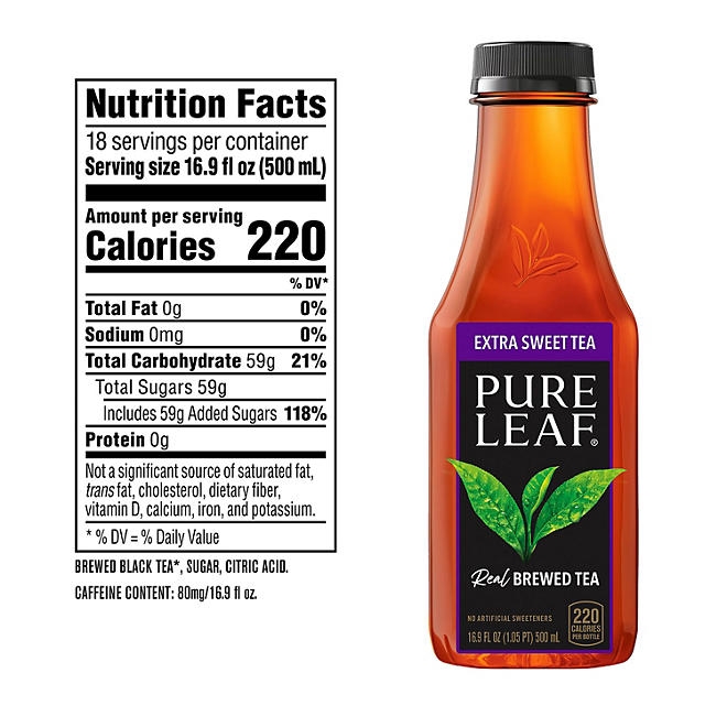 Pure Leaf Extra Sweet Iced Tea 16.9 fl. oz., 18 pk. - Image 3