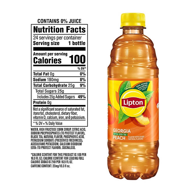 Lipton Peach Iced Tea 16.9 fl. oz., 24 pk. - Image 3