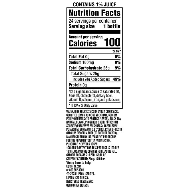 Lipton Half and Half Iced Tea and Lemonade 16.9 fl. oz., 24 pk. - Image 7